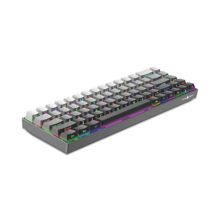 WHITE SHARK gaming tipkovnica GK-007711 NUNCHAKU gradient siva crv.sw. US