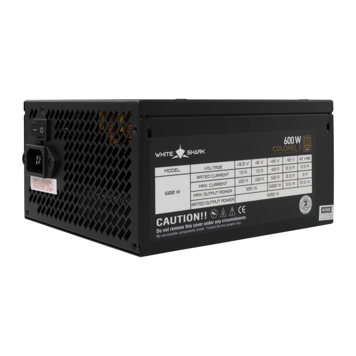 WHITE SHARK napajanje 600W 80PLUS Bronze GPSU-B600S COLONEL-3