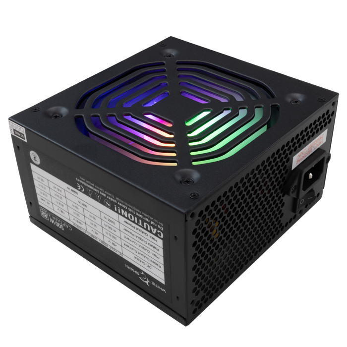 WHITE SHARK RGB napajanje 500W 80PLUS GPSU-W500F CAPTAIN-3