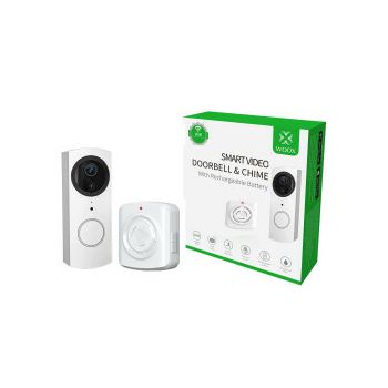 WOOX WiFi Smart zvono za vrata sa kamerom, 1920×1080P, dvosmjerni audio, IR, microSD, Nightvision, WooxHome app, Amazon Echo Show & Google Nest Hubt (R7087)