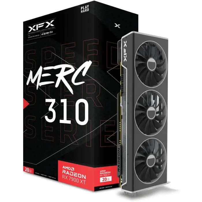 XFX Radeon RX 7900 XT SPEEDSTER MERC 310, graphics card (RDNA 3, GDDR6, 3x DisplayPort, 1x HDMI 2.1)