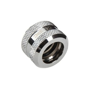 XSPC connection straight G1/4 inch AG to 14mm OD hard tube - chrome silver 