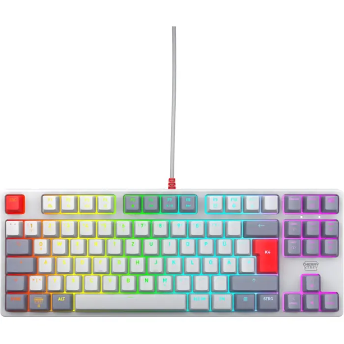 XTRFY K4V2 (gray, DE layout, Cherry MX2A Red)