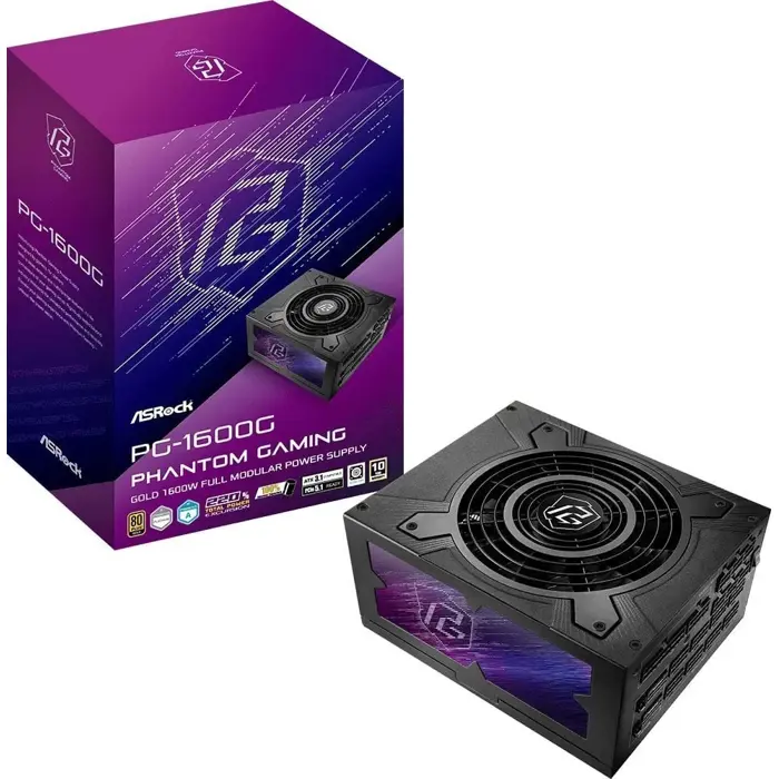 Zasilacz ASRock PHANTOM GAMING 1600W 80 Plus Gold