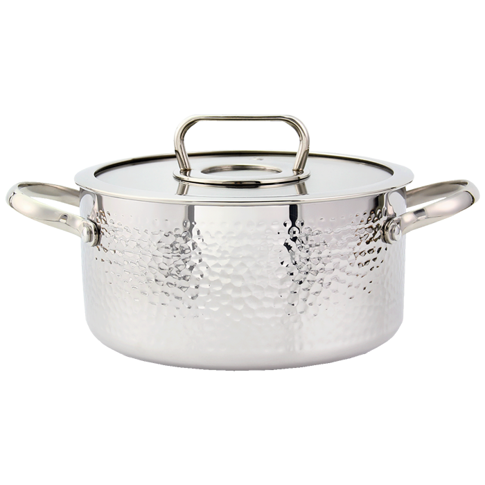 Zilan Lonac sa staklenim poklopcem, 24 cm, troslojno posuđe - ZLN1320