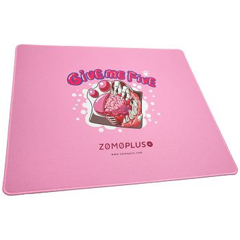 ZOMOPLUS Give Me Five Gaming podloga za miša, 500x420mm - pink 0759663285049