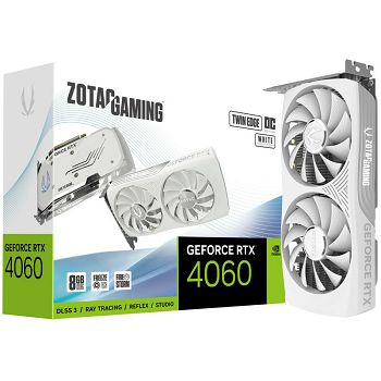 ZOTAC Gaming GeForce RTX 4060 Twin Edge OC White Edition, 8192 MB GDDR6 ZT-D40600Q-10M