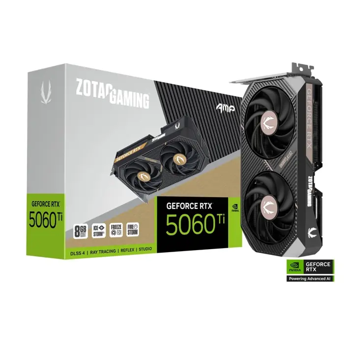 ZOTAC GAMING GeForce RTX 5060 Ti AMP, 8192 MB GDDR7-ZT-B50610F-10M