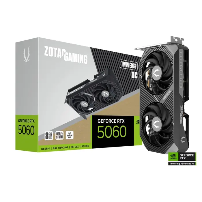 ZOTAC GAMING GeForce RTX 5060 Twin Edge OC, 8192 MB GDDR7-ZT-B50600H-10M