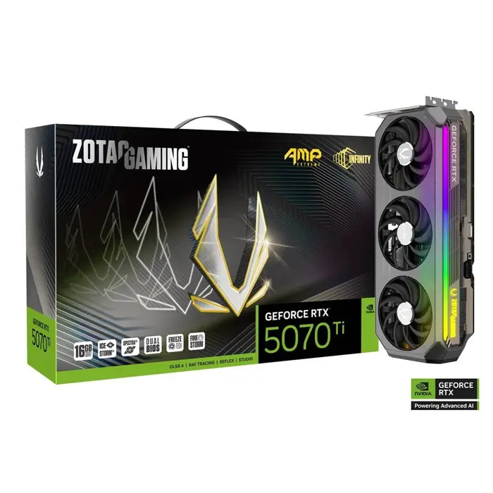 ZOTAC Gaming GeForce RTX 5070 Ti AMP Extreme INFINITY, 16384 MB GDDR7-ZT-B50710B-10P