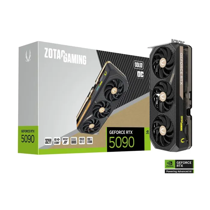 ZOTAC GAMING GeForce RTX 5090 Solid OC, 32768 MB GDDR7-ZT-B50900J-10P