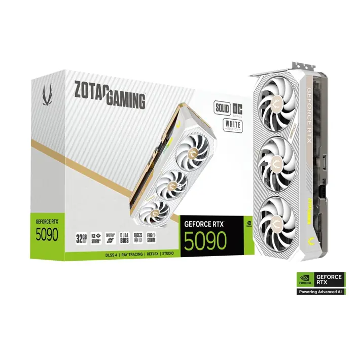 ZOTAC GAMING GeForce RTX 5090 Solid OC White Edition, 32768 MB GDDR7-ZT-B50900Q-10P