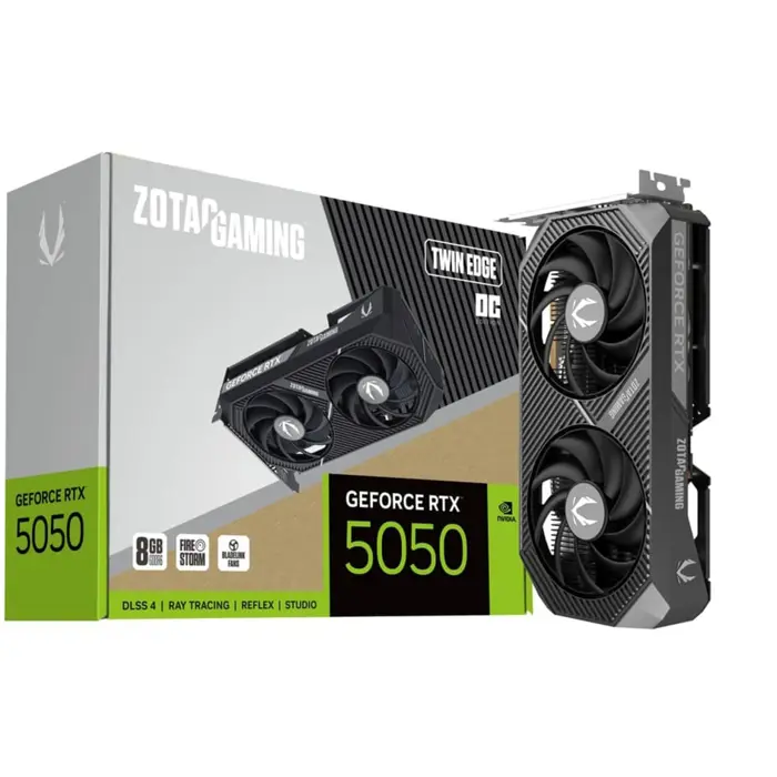 Zotac GeForce RTX 5050 Twin Edge OC 8GB (DLSS 4, 3x DisplayPort, 1x HDMI 2.1)