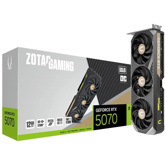 Zotac Geforce RTX 5070 SOLID OC (DLSS 4, 3x DisplayPort, 1x HDM)