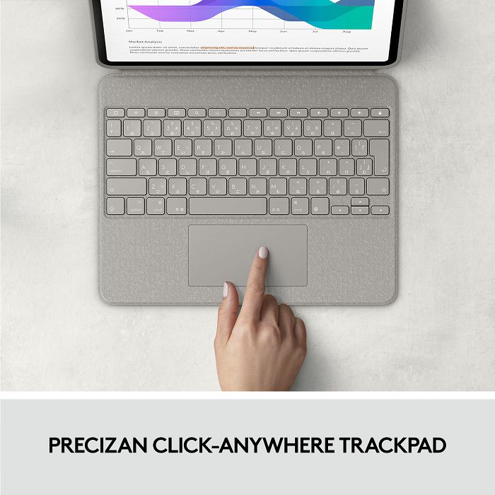Tipkovnica LOGITECH Combo Touch, bežična, za Apple, iPad PRO 11