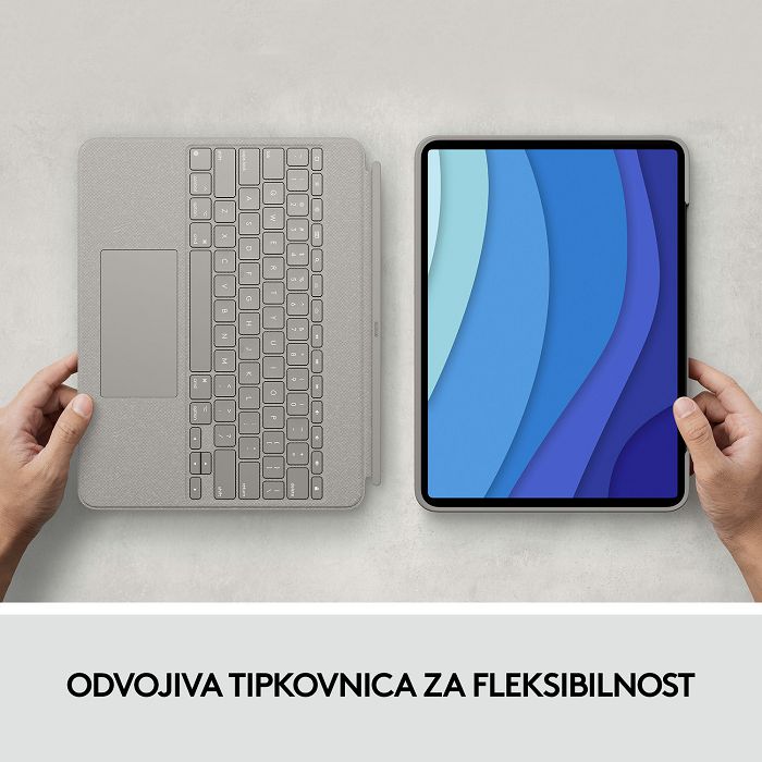 Tipkovnica LOGITECH Combo Touch, bežična, za Apple, iPad PRO 11