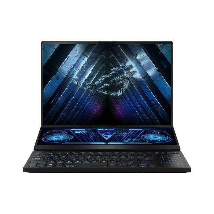 Laptop ASUS ROG Zephyrus Duo GX650PZ-NM014X / Ryzen 9 7945HX, 32GB, 1TB SSD, GeForce RTX 4080 12GB, 16" LED QHD+ 240Hz, Windows 11 Pro, crni
