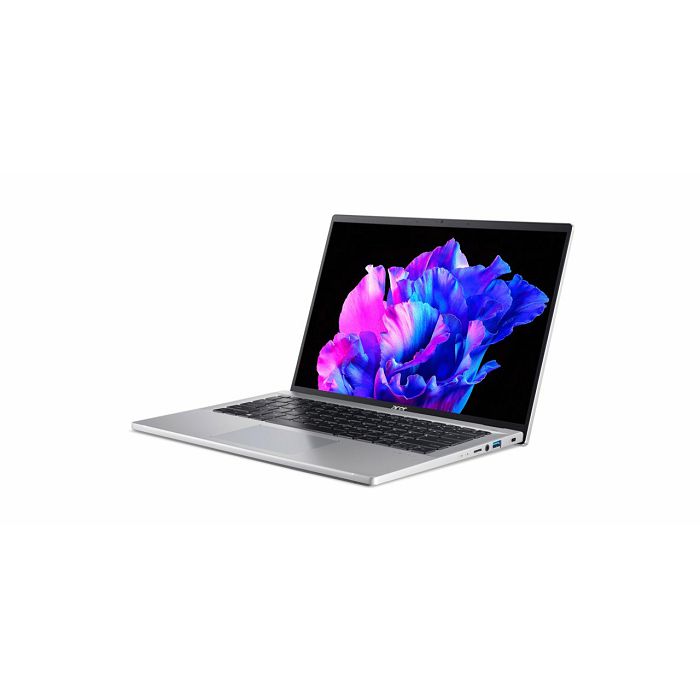 Laptop ACER Swift GO NX.KMZEX.001 / Core i5, 16GB, 512GB SSD, Iris Xe Graphics, 14" OLED 2.8K, Windows 11, srebrni