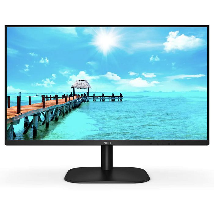 Monitor 27" AOC 27B2H, FHD, IPS, 75Hz, 7ms, 250cd/m2, 20M:1, crni