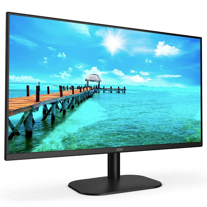 Monitor 27" AOC 27B2H, FHD, IPS, 75Hz, 7ms, 250cd/m2, 20M:1, crni