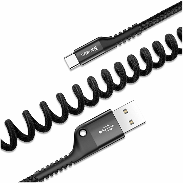 Cable BASEUS Fish Eye USB Type-C / 2A, 1m (Black)