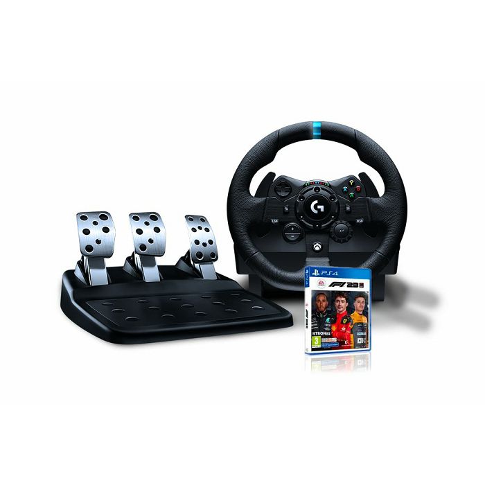 Volan LOGITECH G923 Trueforce Sim Racing Wheel, Gaming, PC/PS4/PS5, USB + Igra za Sony Playstation 4, F1 2023