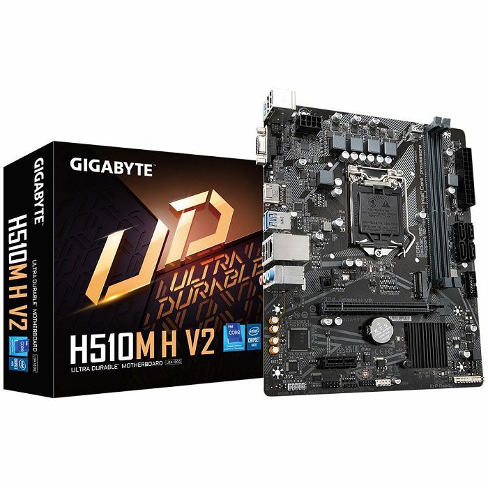 Matična ploča GIGABYTE H510M H V2, Intel H510, DDR4, mATX, s. 1200 - 10/11Gen procesora