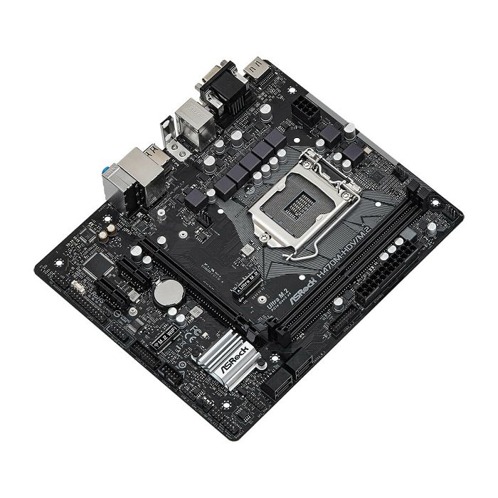 Matična ploča ASROCK H470M-HDV/M.2, Intel H470, DDR4, mATX, s. 1200 - 10Gen procesora