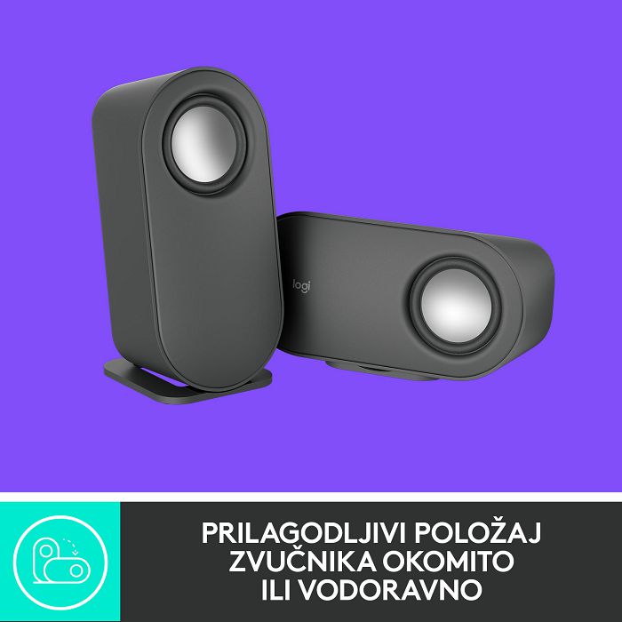 Zvučnici LOGITECH Z407 2.1, Bluetooth, crni