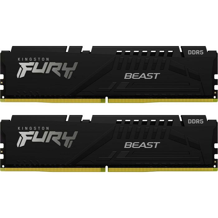 Memorija PC-44800, 32GB, KINGSTON Fury Beast KF556C36BBEK2-32, DDR5 5600MHz, kit 2x16GB