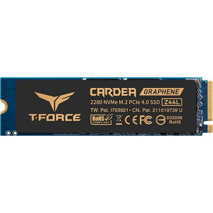 SSD 250GB TEAMGROUP Cardea Z44L NVMe M.2, hladnjak, TM8FPL250G0C127, maks. do 3300/1400 MB/s