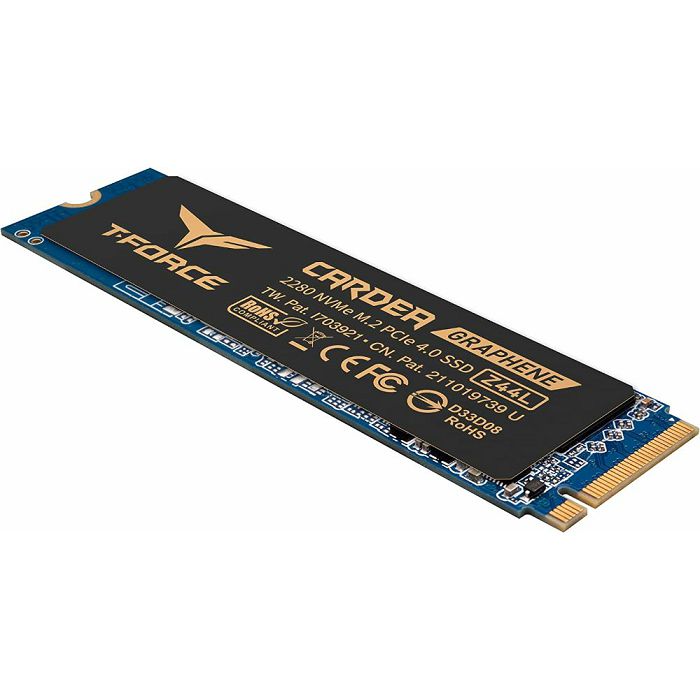 SSD 250GB TEAMGROUP Cardea Z44L NVMe M.2, hladnjak, TM8FPL250G0C127, maks. do 3300/1400 MB/s