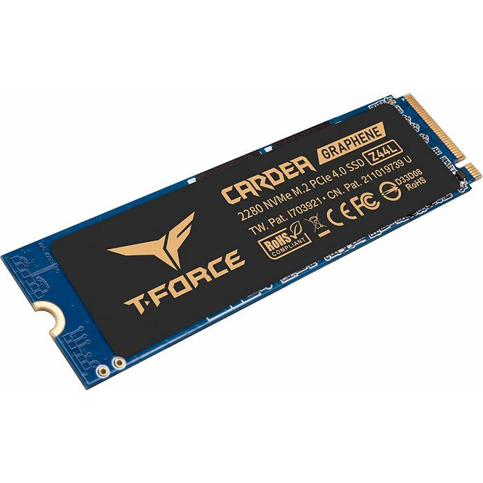 SSD 250GB TEAMGROUP Cardea Z44L NVMe M.2, hladnjak, TM8FPL250G0C127, maks. do 3300/1400 MB/s