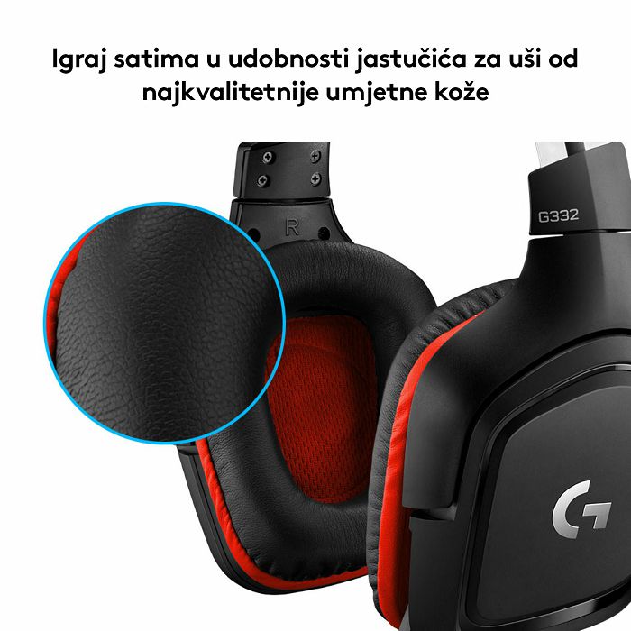 Slušalice LOGITECH Gaming G332, crne