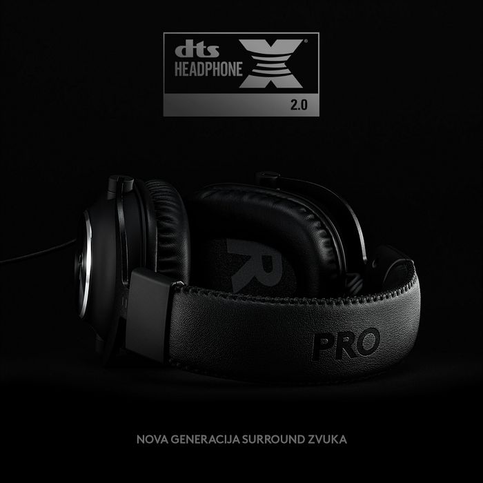 Slušalice LOGITECH Gaming G PRO X, 7.1, crne