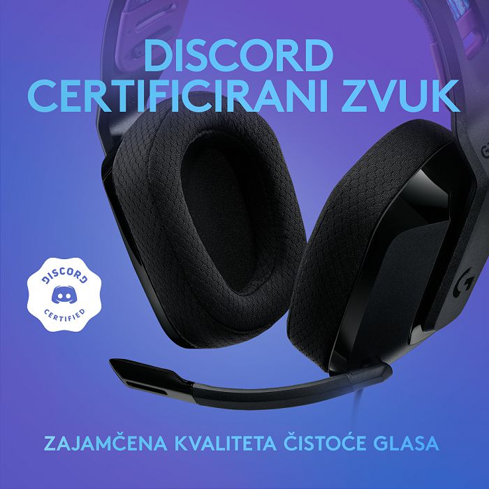 Slušalice LOGITECH Gaming G335, crne