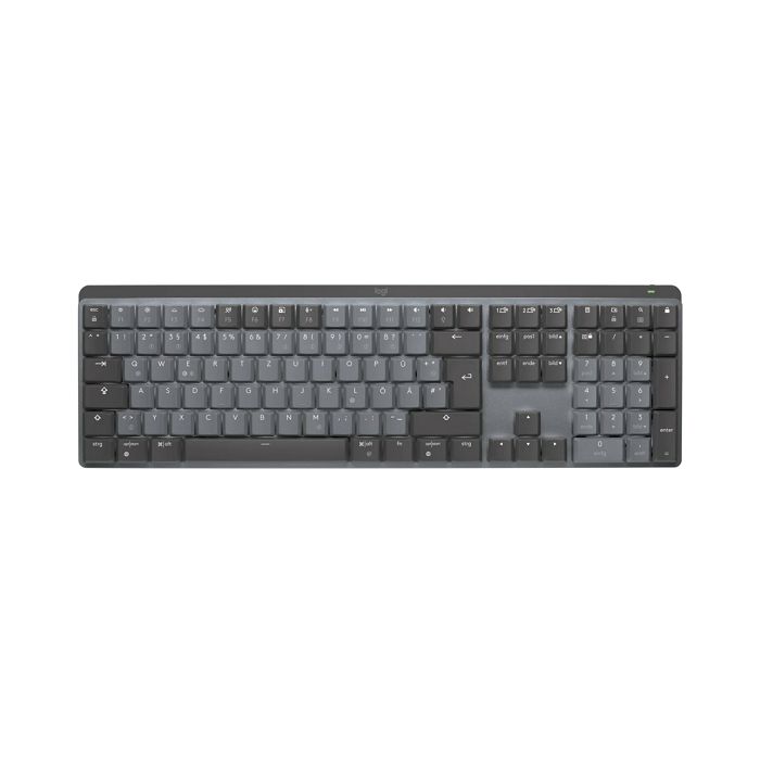 Tipkovnica LOGITECH MX Mechanical Clicky, bežična, Bluetooth, crna