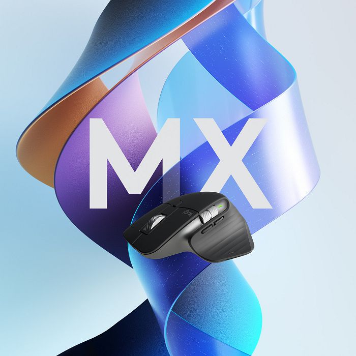 Miš LOGITECH MX Master 3S Performance, laserski, bežični, BT, Unifying receiver USB, crni