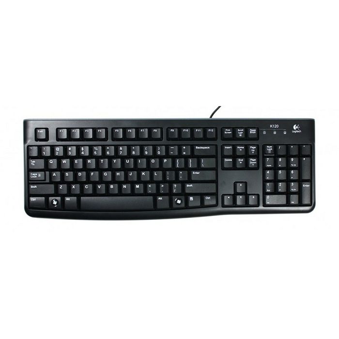 Tipkovnica LOGITECH K120, crna, OEM, USB