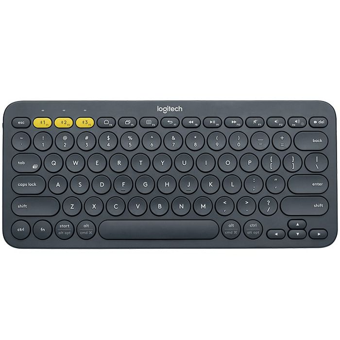 Tipkovnica LOGITECH K380, Bluetooth, kompaktna, crna