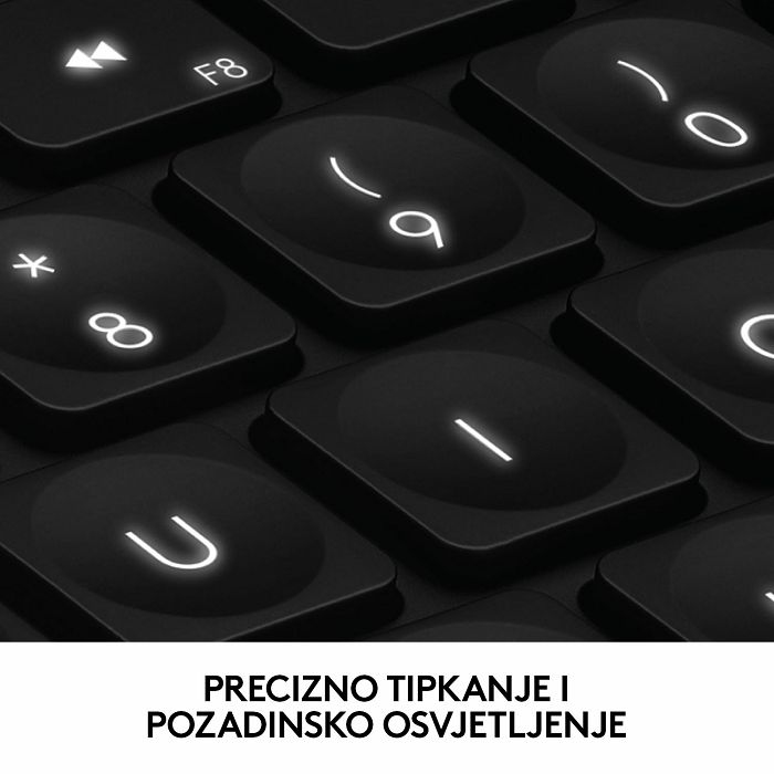 Tipkovnica LOGITECH Craft, Napredna navigacijska tipka, bežična, crna, USB