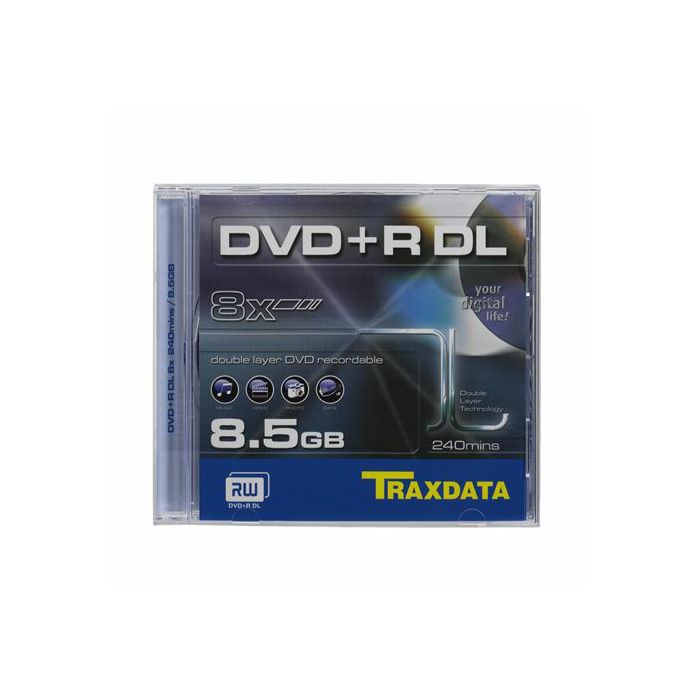 TRAXDATA OPTIČKI MEDIJ DVD+R DUAL LAYER 8X BOX 1