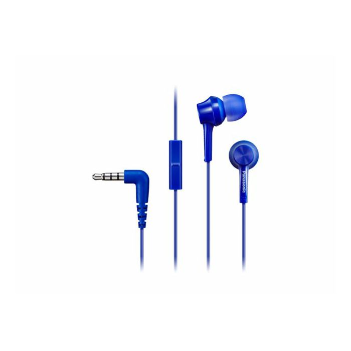 PANASONIC slušalice RP-TCM115E-A plave, in ear, mikrofon