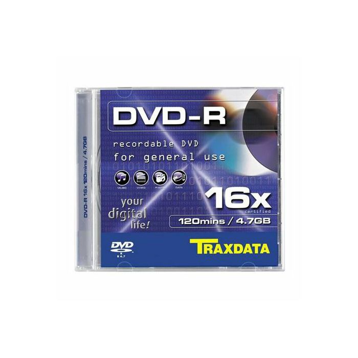 TRAXDATA OPTIČKI MEDIJ DVD-R 16X SLIM BOX 1