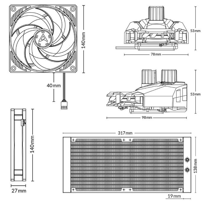 Vodeno hlađenje ARCTIC Liquid Freezer II 280