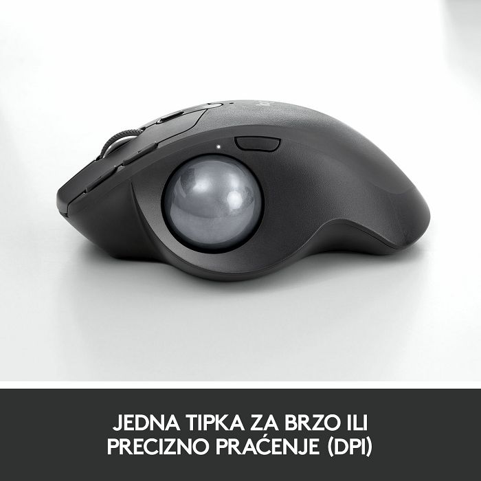 Miš LOGITECH MX Ergo, optički, trackball, bežični, USB, sivi