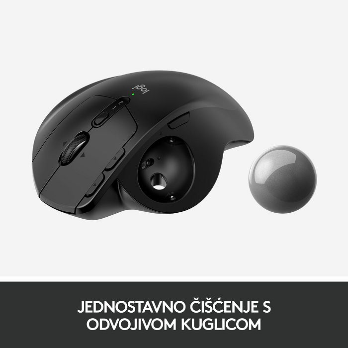 Miš LOGITECH MX Ergo, optički, trackball, bežični, USB, sivi