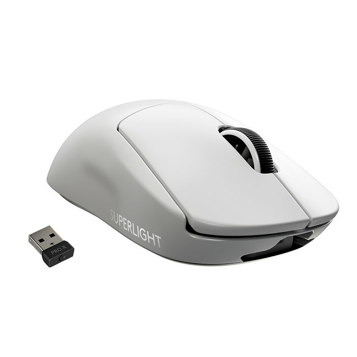 Miš LOGITECH Pro X Superlight, bežični, optički, 24500dpi, bijeli, USB