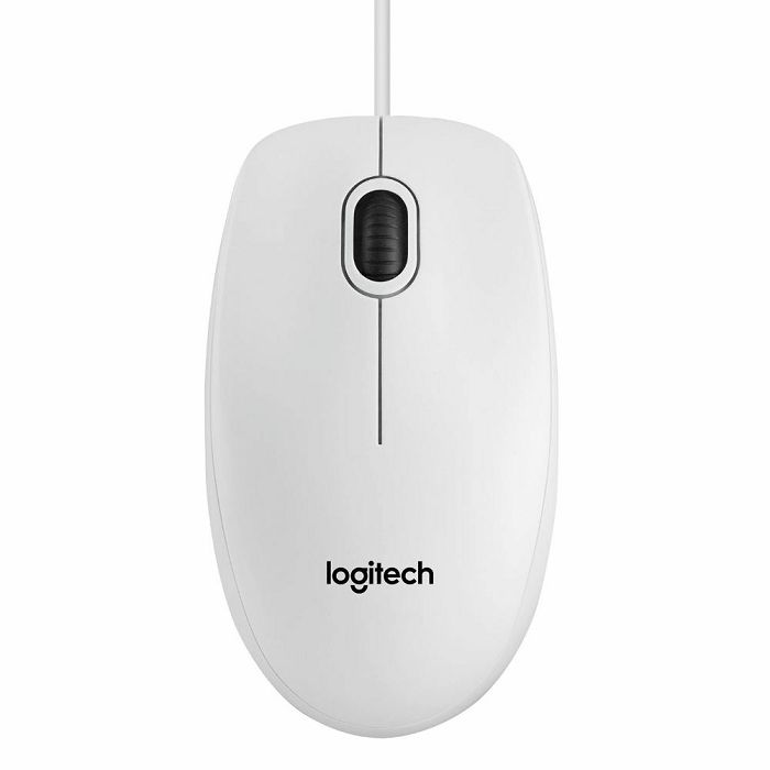 Miš LOGITECH B100, OEM, optički, bijeli, USB