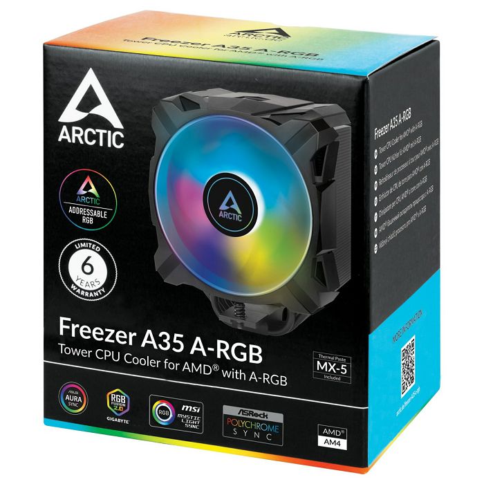 Cooler ARCTIC Freezer A35 A-RGB, s. AM4/AM5, crni